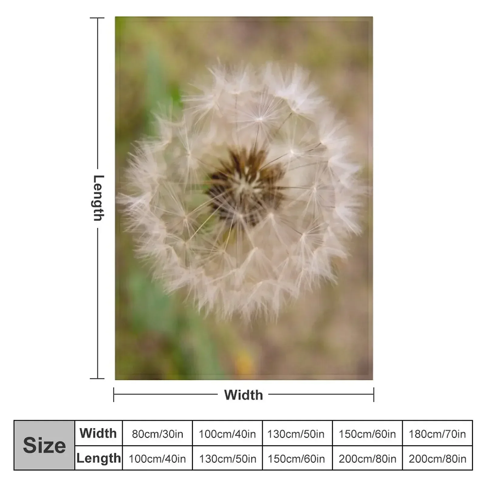 Dandelion Puffball Throw Blanket Soft Big Hairy Shaggy for sofa Comforter Soft Beds Blankets