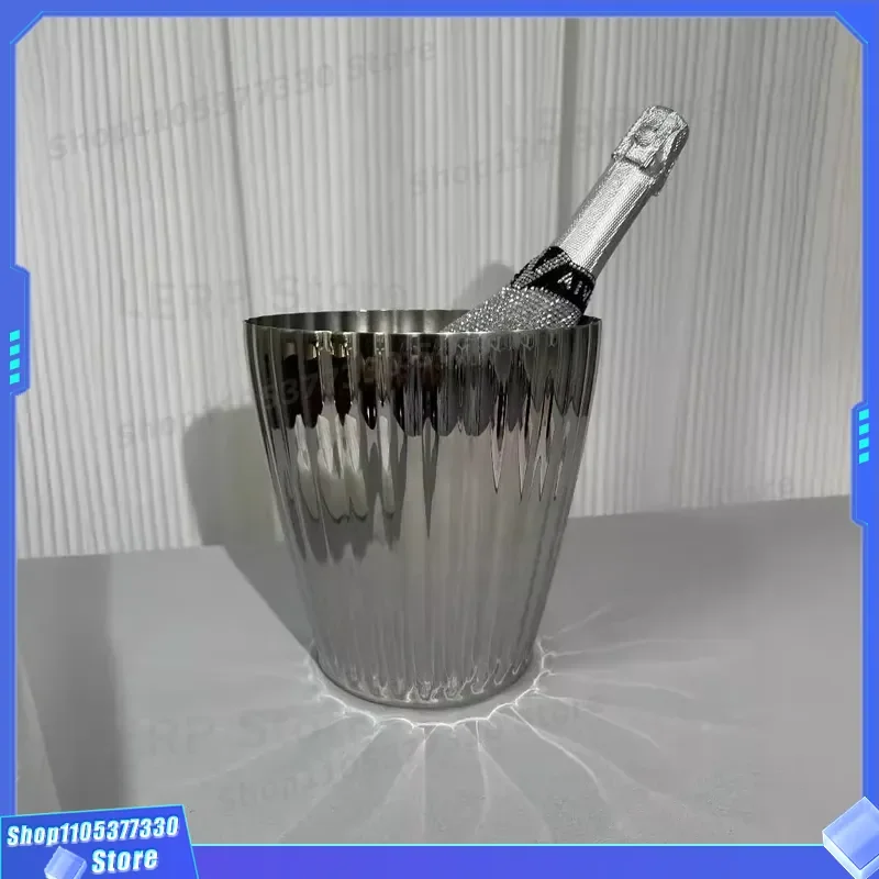 Nordic Light Luxury Champagne Ice Bucket Creative Red Wine Glass Cocktail Party Props Unique Personality Home Bar Decor