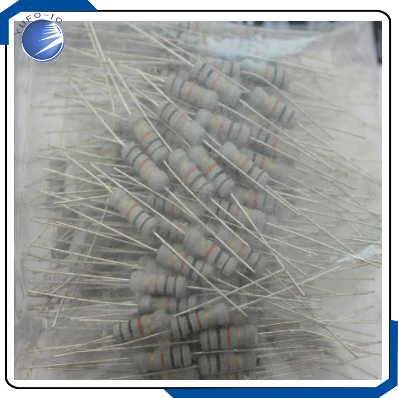 500 قطعة 1 واط 5% قيمة كاملة الكربون مقاوم من غشاء أكسيد معدني 0123456789R/K/M 0.1.2.3.4.5.6.7.8.9 R K M 0 1 2 3 4 5 6 7 8 9 أوم