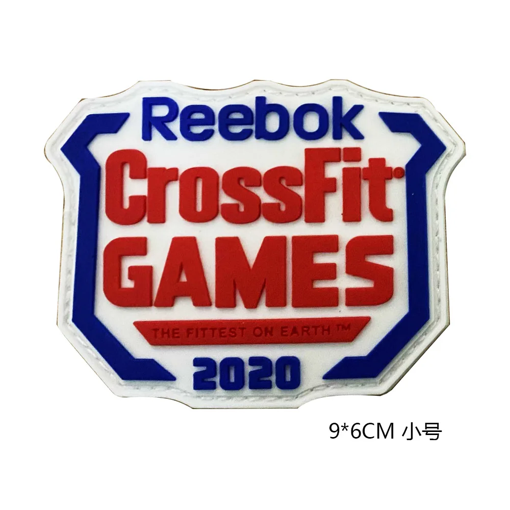 CrossFit Name Tags PVC Patch Embroidered Applique Sewing Label Punk Biker Clothes Stickers Apparel Accessories Badge