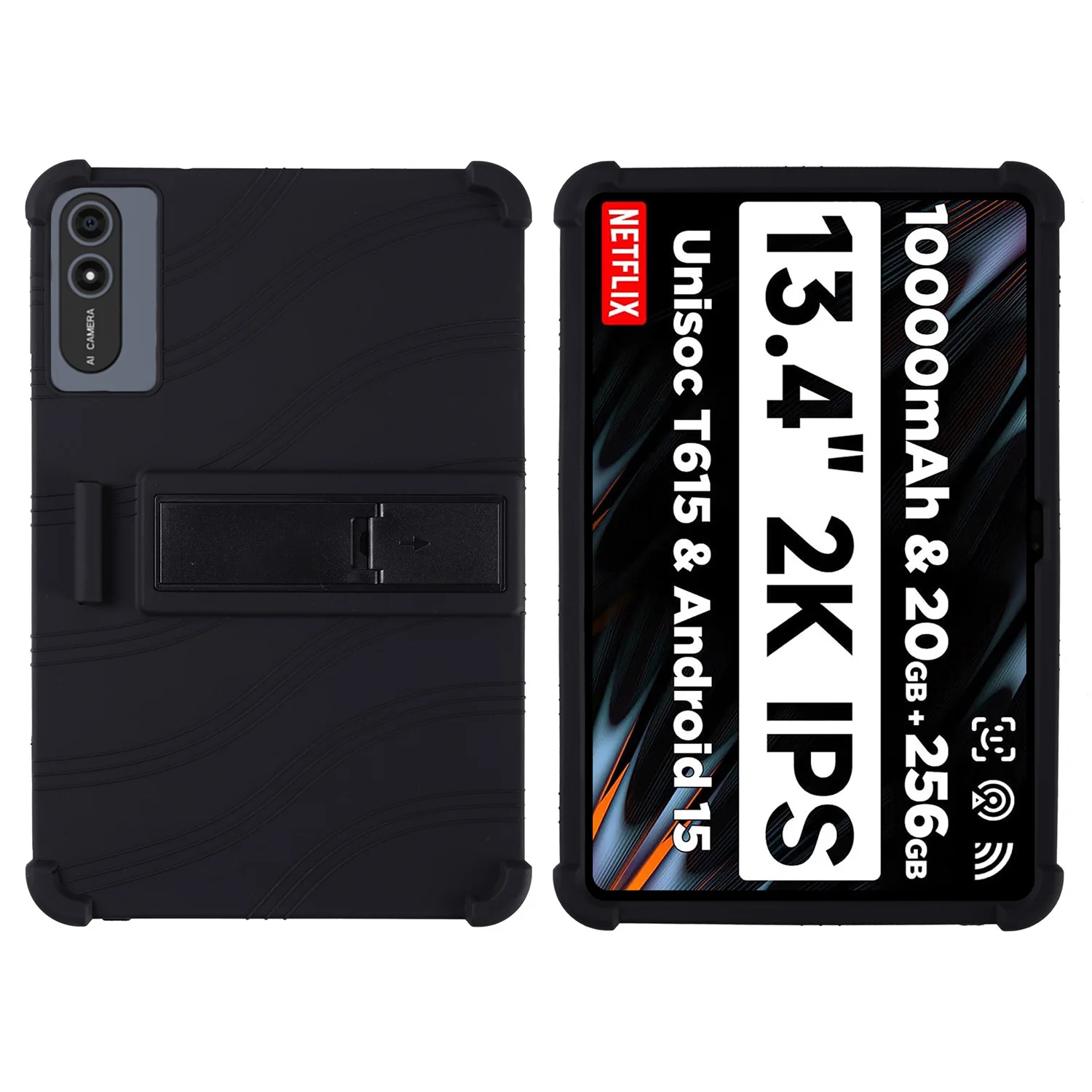 For FIRYMID G99 Tablet 13.4" Android 15 Case Shockproof Cover Soft Silicon Stand Protective Shell