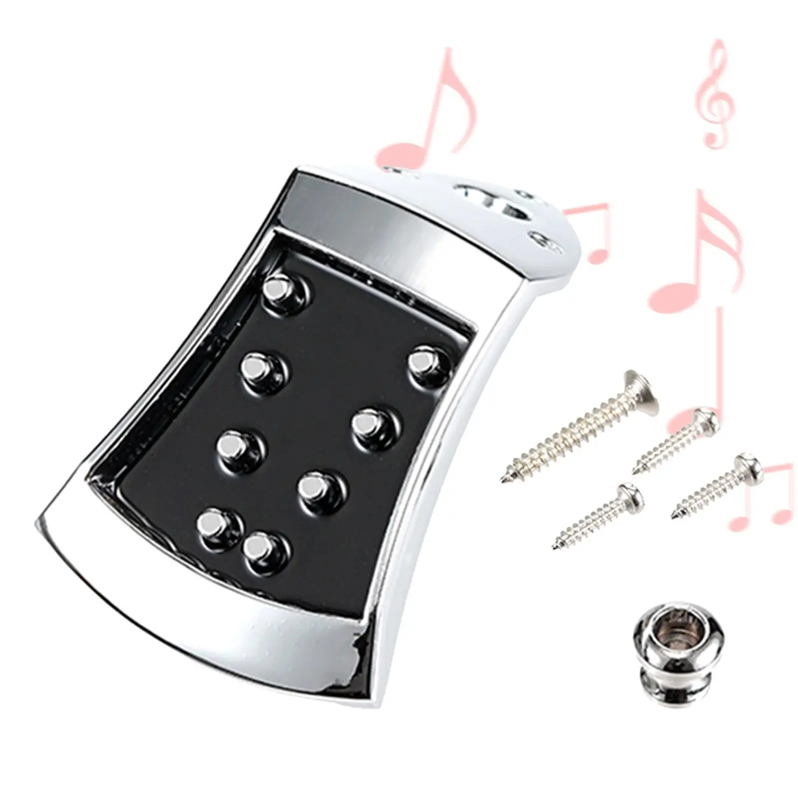 

8 String Mandolin Metal Tailpiece Upgrade Bridge for Acoustic Guitar Spare Parts Mandolin Musical Accessories