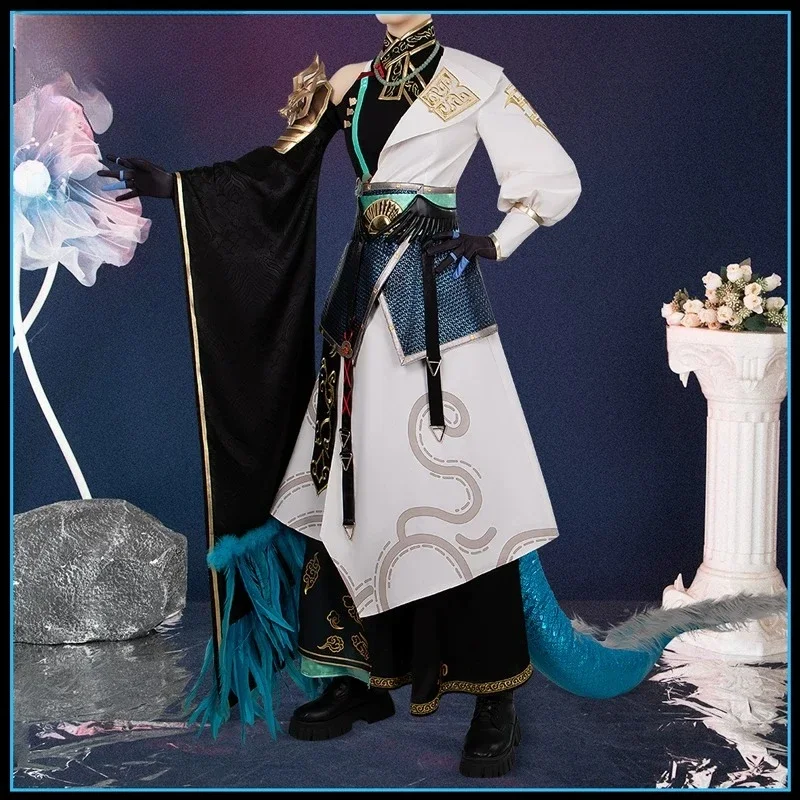[Customized] Arknights Ling Cosplay Costume Set Game Character Uniform Halloween Carnival Party Outfit Accessories For Events