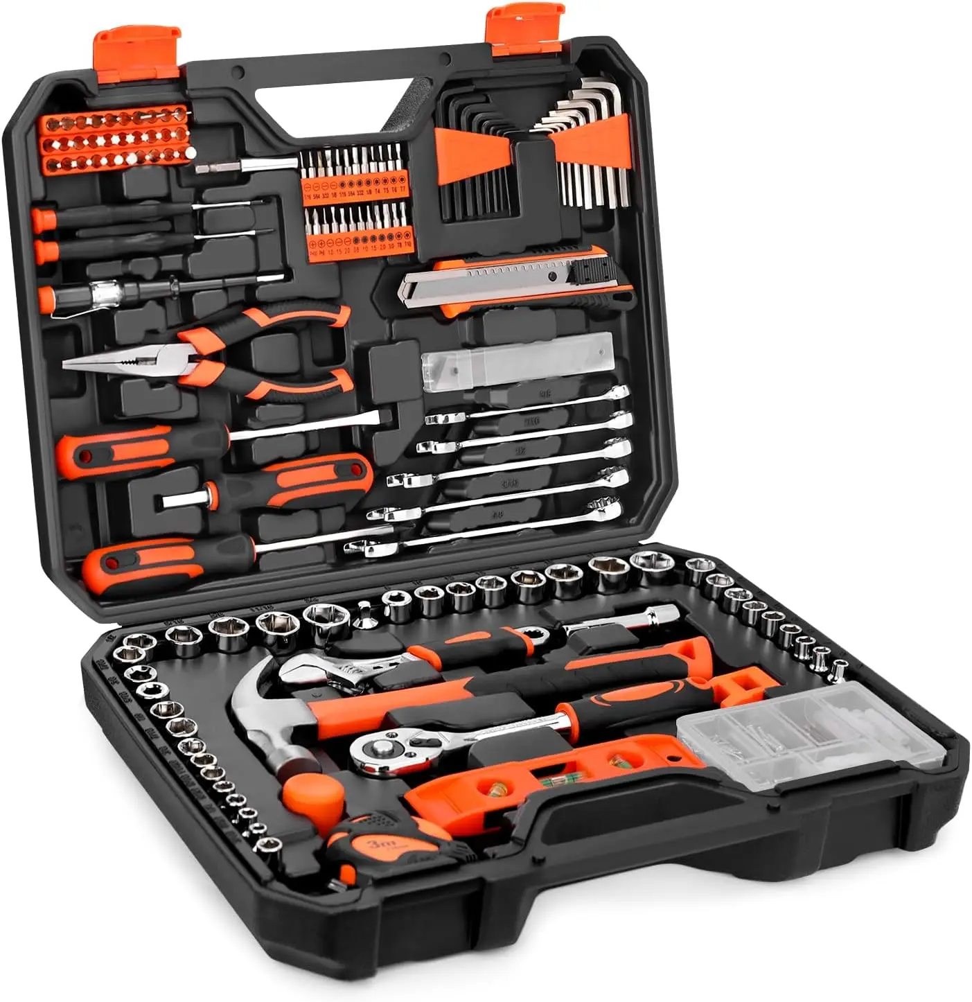 

248-Piece Tool Set - General Household Hand Tool Kit with Plastic Toolbox Storage Case for Men, Home Repair, DIY Projects