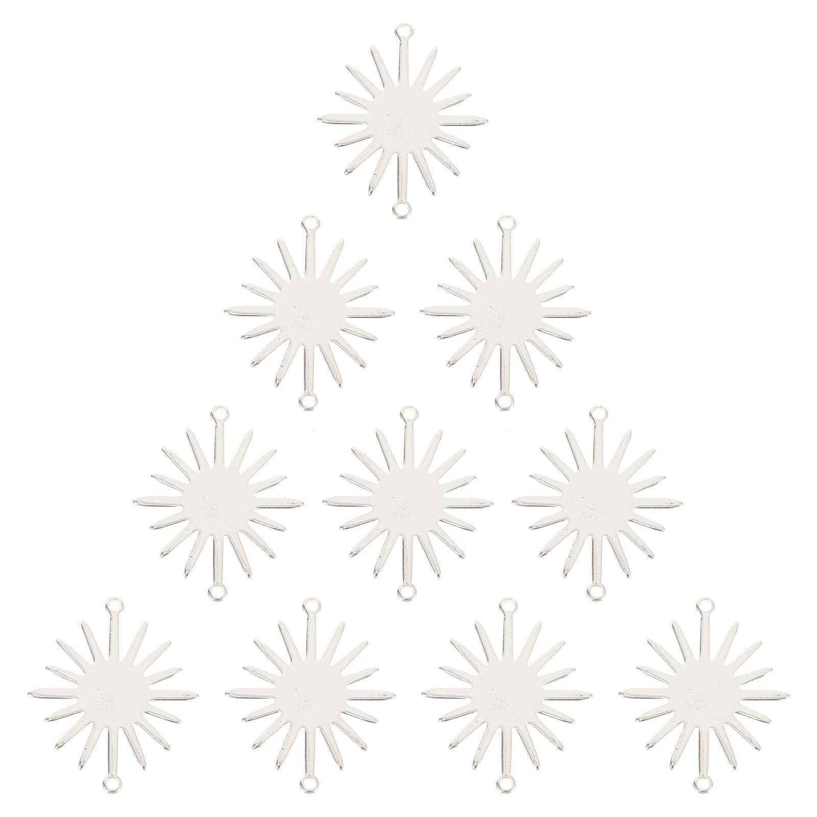 

10 Pcs Necklace Bracelets DIY Jewelry Charms Accessories Sunflower Design Sun Flower Connector Charms Durable Smooth