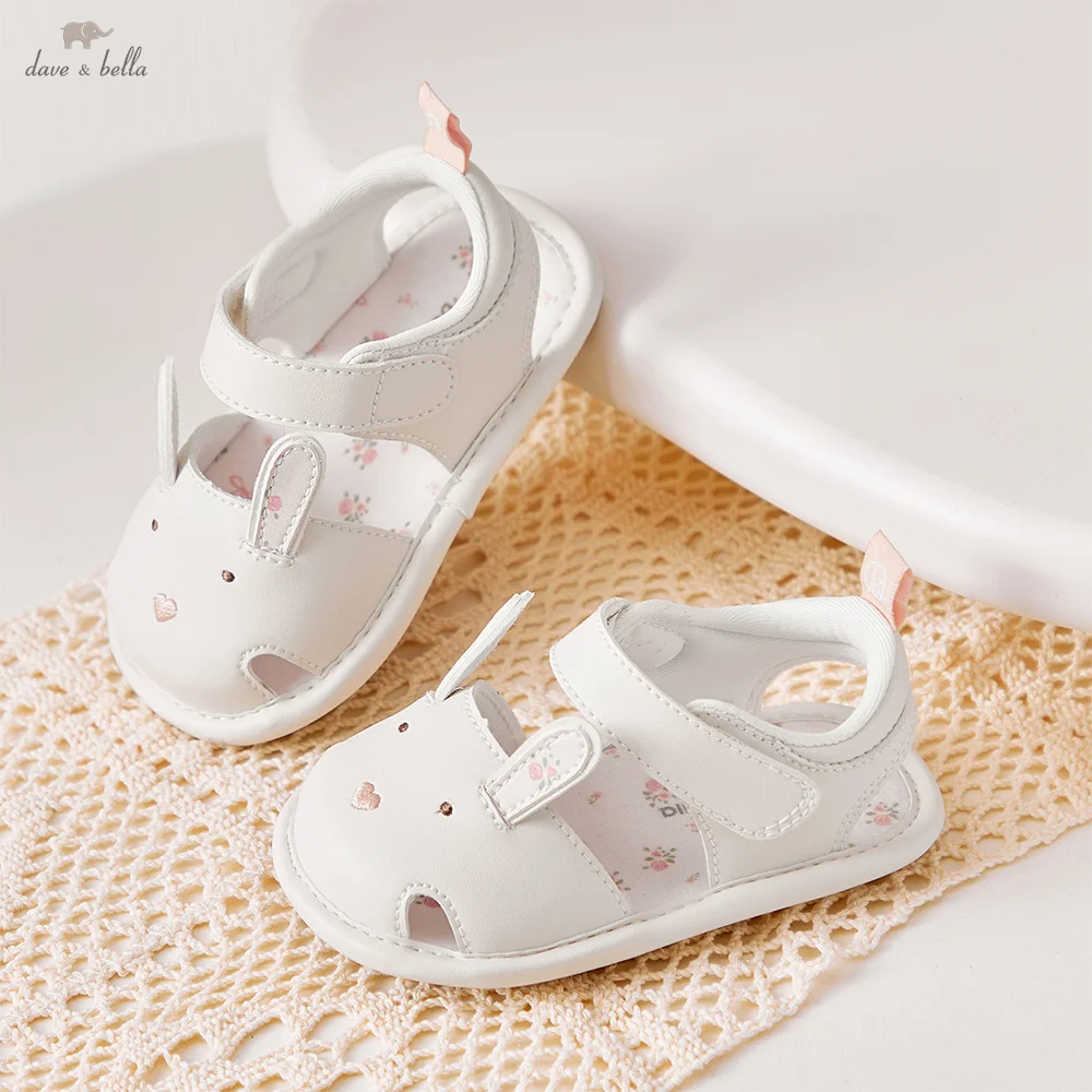 Dave Bella Baby Girls Sandals Toddler Summer Shoes Casual Beach First Walker Soft Soled Children Cool Sandal Anti Slip DB2261059