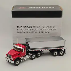 FIRST GEAR Diecast Alloy 1/34 Scale 10-4181 Dump trailer Engineering Vehicle Cars Model Adult Toys Classics Gifts Display