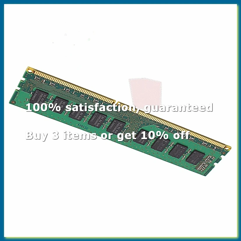 NOUVEAU 4GB 2RX8 PC3-10600E 1.5V DDR3 1333MHz ECC Mémoire RAM non tamponnée pour serveur et station de travail (4G)