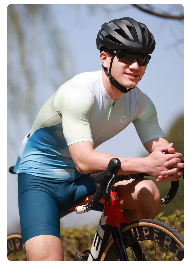 INBIKE Pro Sommer Herren-Radhose, Fahrradhose, stoßdämpfende Fahrradbekleidung, Mountainbike- und Rennradhose mit Tasche – Detail 9