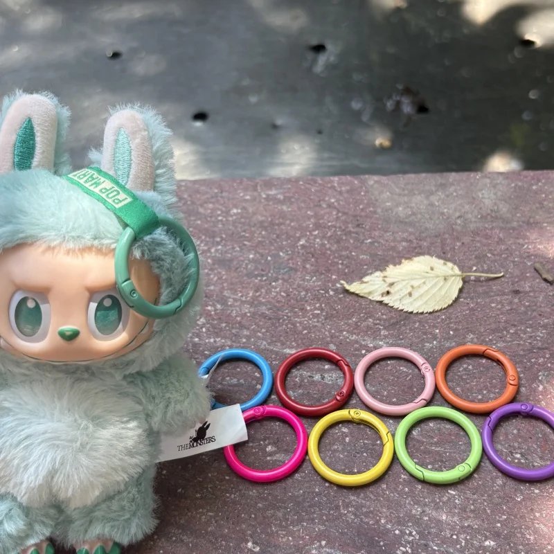 

33mm Macaroon Doll Replacment Rings Same Size Alloy Spring Buckle Opening and Closing Buckle Doll DIY Accessories