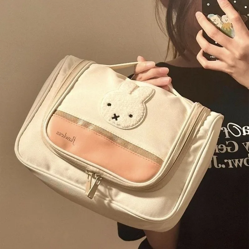 미피 대용량 화장품 가방 방수 다중 수납 파우치 휴대용 욕실 체육관 및 출장에 적합