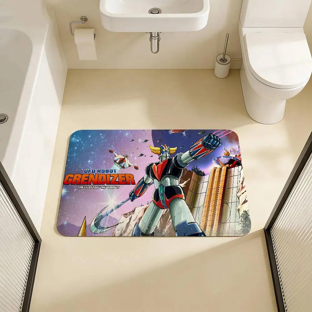UFO ROBO GRENDIZER GOLDORAK Floor Mat Rectangle Anti-slip Home Soft Badmat Front Door Indoor Outdoor Mat Hotel Decor Mat