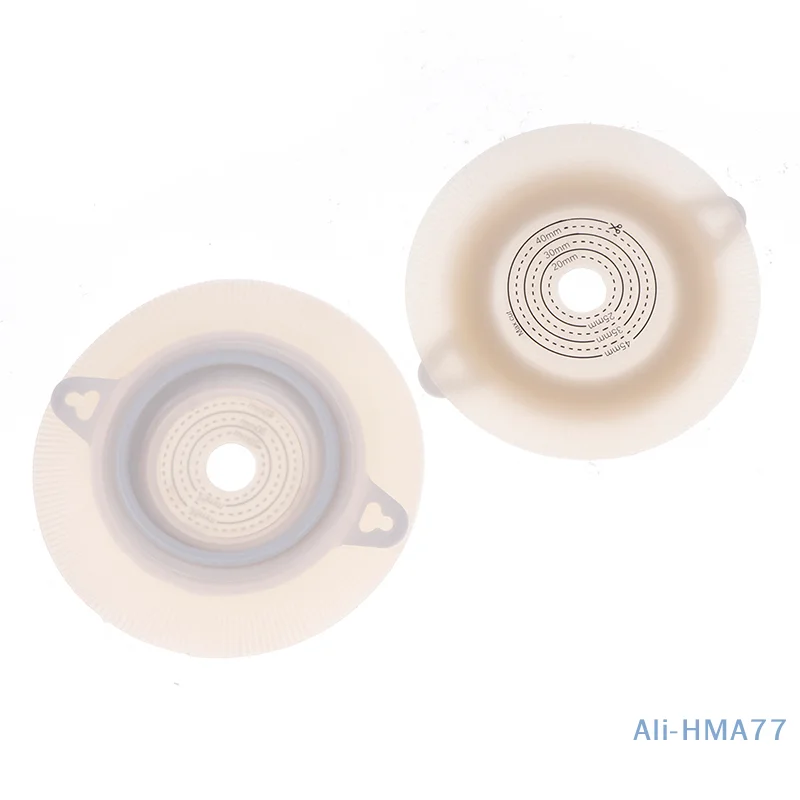 Disposable Ostomy Belt Baseplates Colostomy Bags Two-Piece System Stoma Base Plate Soft Touch Shear Hole 20-40mm