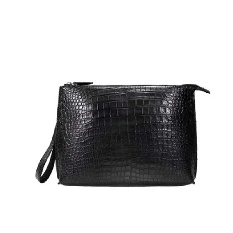 weitasi new crocodile  Hand bag men without stitching  men crocodile bag men clutch bag