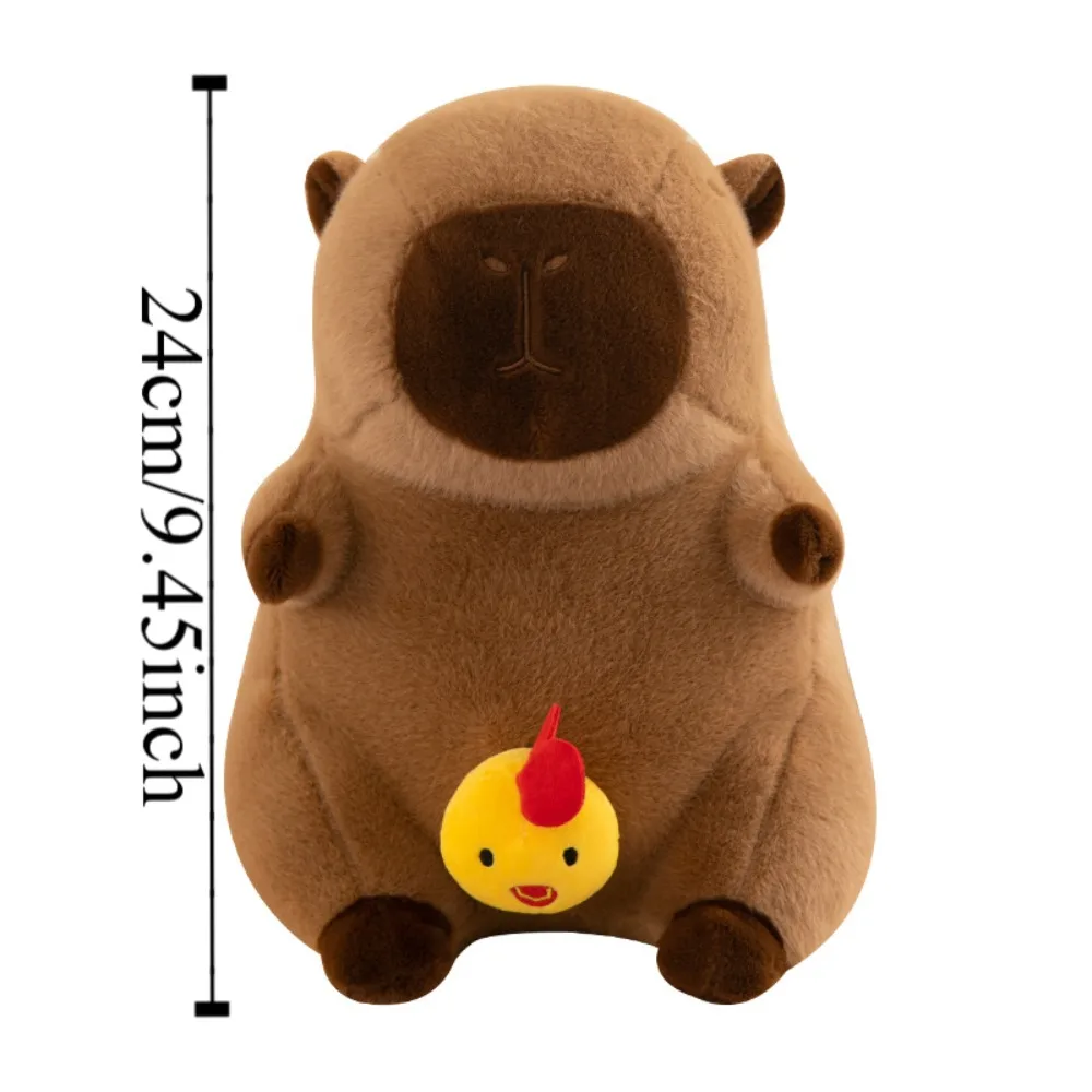 เสื้อผ้าชายหาด Capybara Plush ของเล่นฤดูร้อนว่ายน้ําวงกลม Capibara อะนิเมะ Fluffty ของเล่นการ์ตูน Capybara ตุ๊กตา Plush