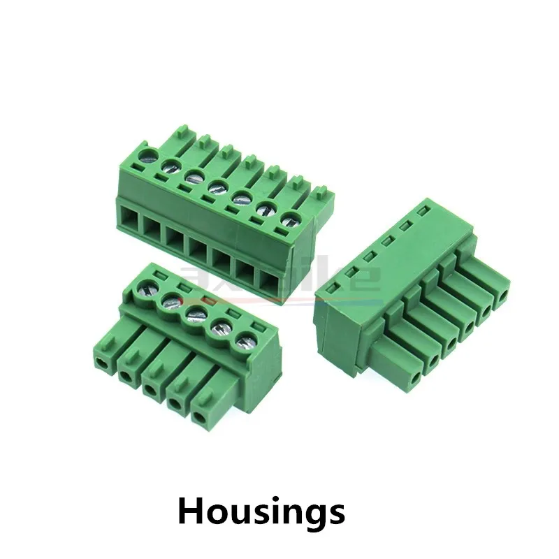 10PCS 3.81mm Pitch Terminal Block Connector 2-12 Pin KF2EDG 15EDG Straight & Curved Male/Female Plug Socket for Wire Connection