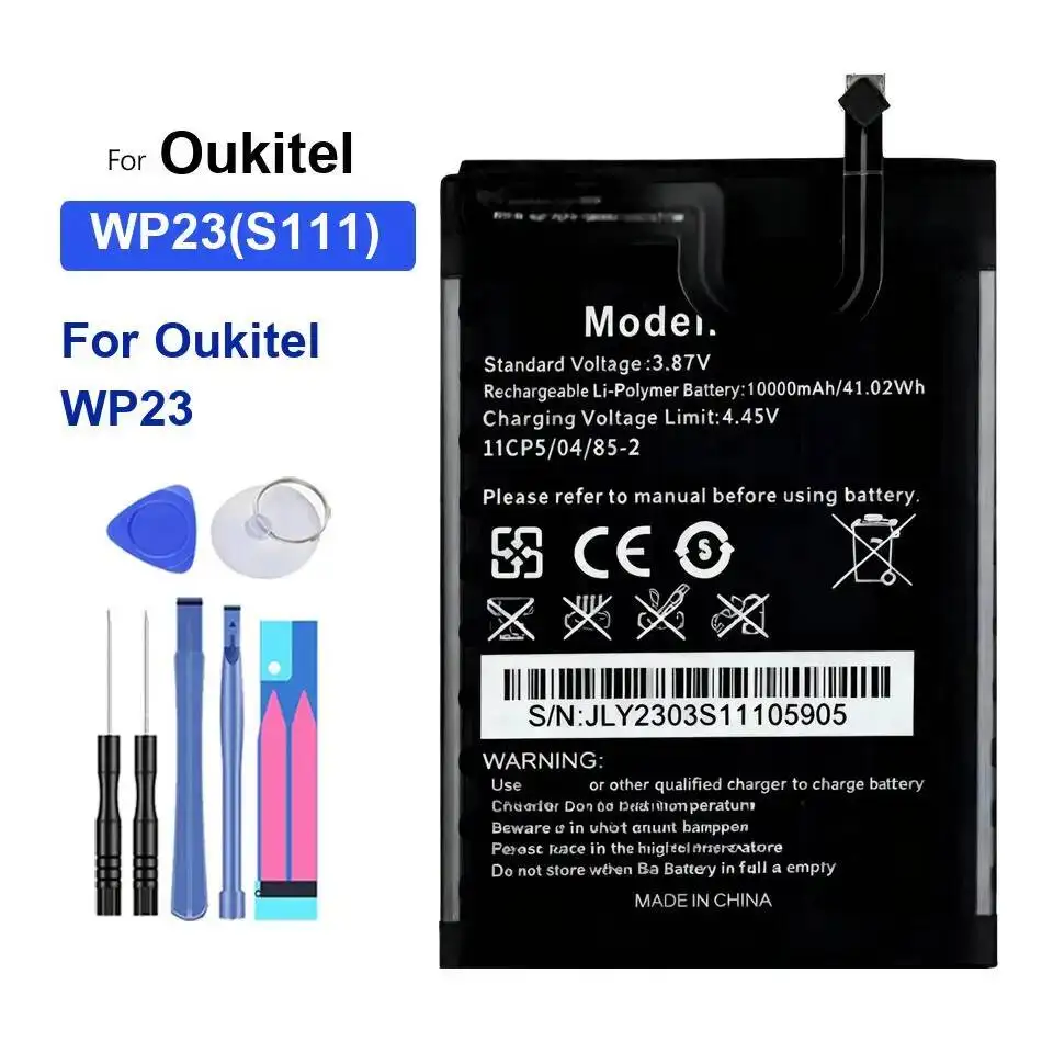 

Mobile Phone Battery For Oukitel WP23 S111 10600Mah High Performance