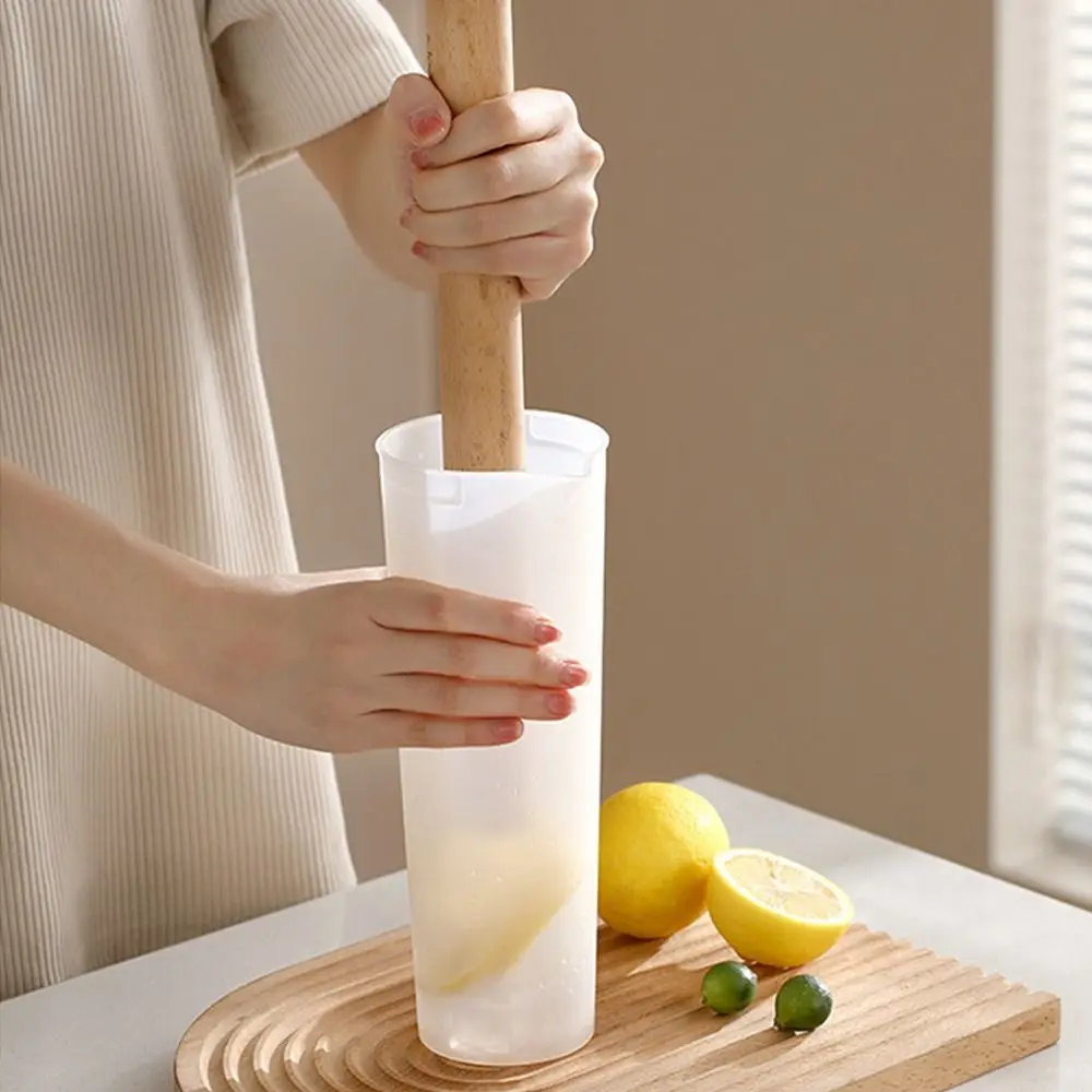 Practical Large Capacity Drinks Pitcher U-Shaped Shatterproof Cold Brew Bottle with Lid Fruit Tea Bucket Refrigerator