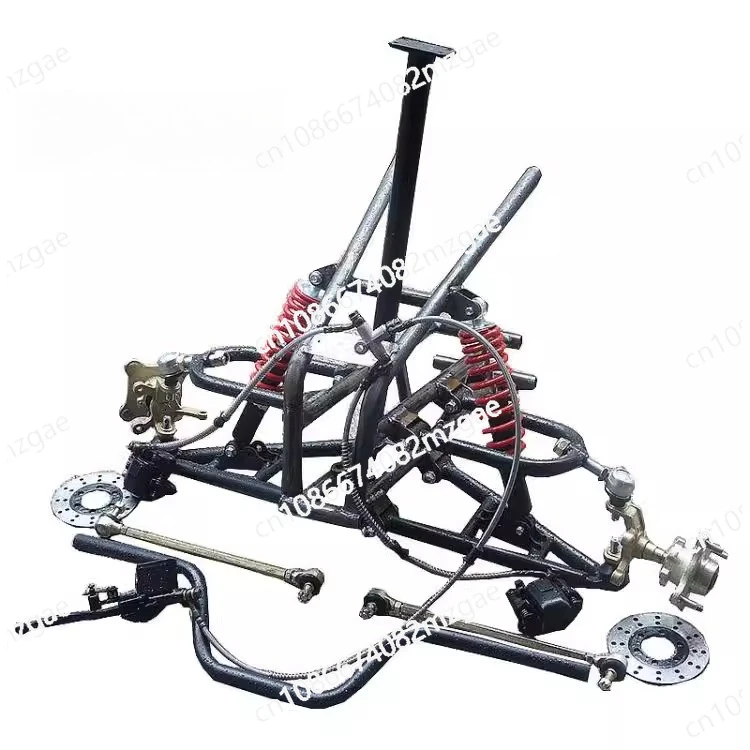

Modified three-wheeled four-wheeled ATV motorcycle electric kart front suspension handle steering front frame