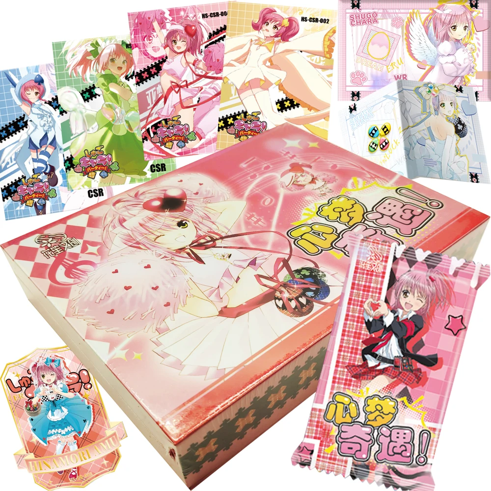 

Japanese Anime Shugo Chara Collection Cards Classic Campus Magic Girl Limited Rare Theme Special-shaped Enamel Cards Fans Gifts