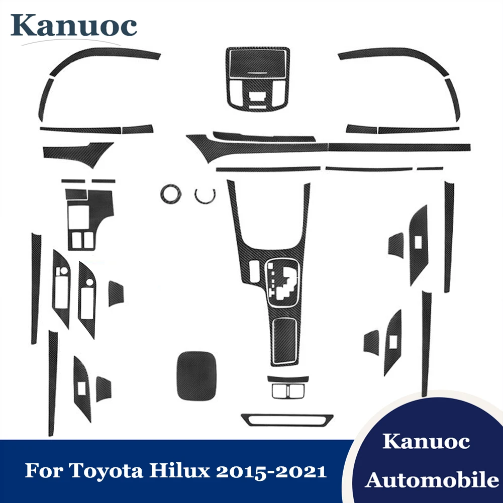 

Car Carbon Fiber Stickers For Toyota Hilux 2015 2016 2017 2018 2019 2020 2021 Dashboard Trim Reading Lamp Interior Accessories