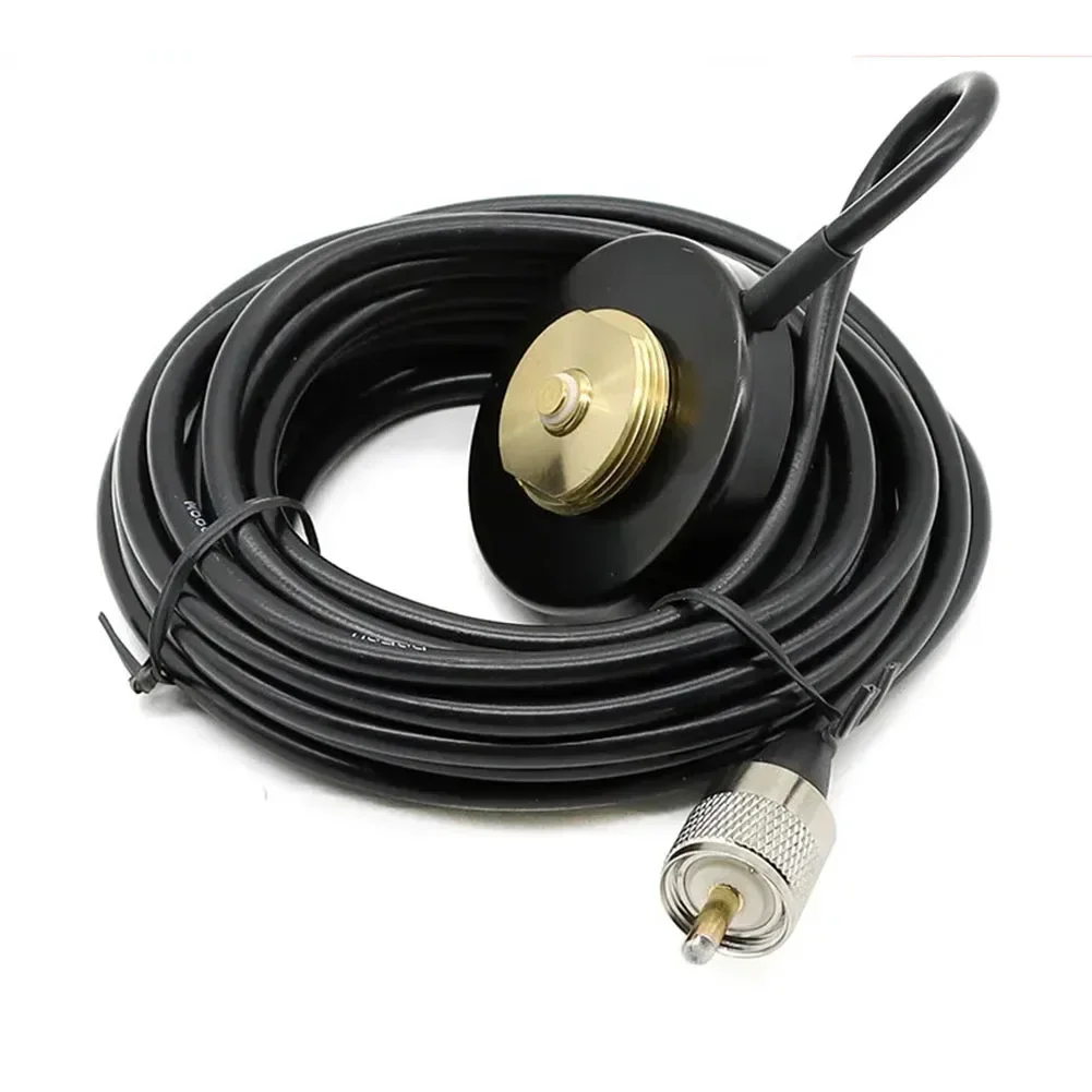 1pc NMO Magnet Antenna Mounting Antenna Base PL-259 Magnetic Plug 5M RG58 Coaxial Mini Cable NMO Mounting Base for Mobile Radios