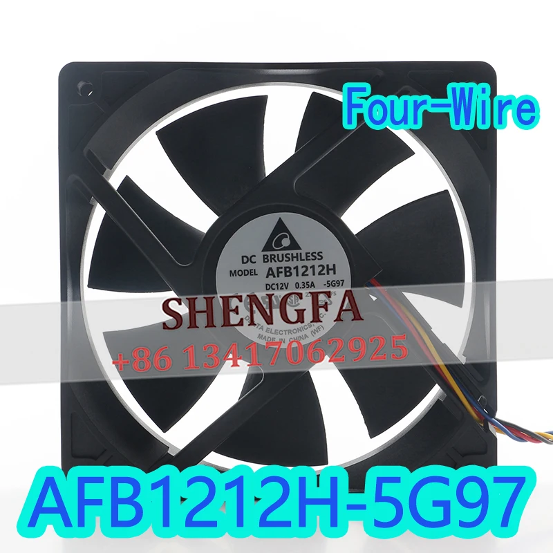Delta DC12V 0.35A 120x120x25MM Cooling Fan 12CM Speed Regulation Power Supply Computer Host 12025 AFB1212H-5G97