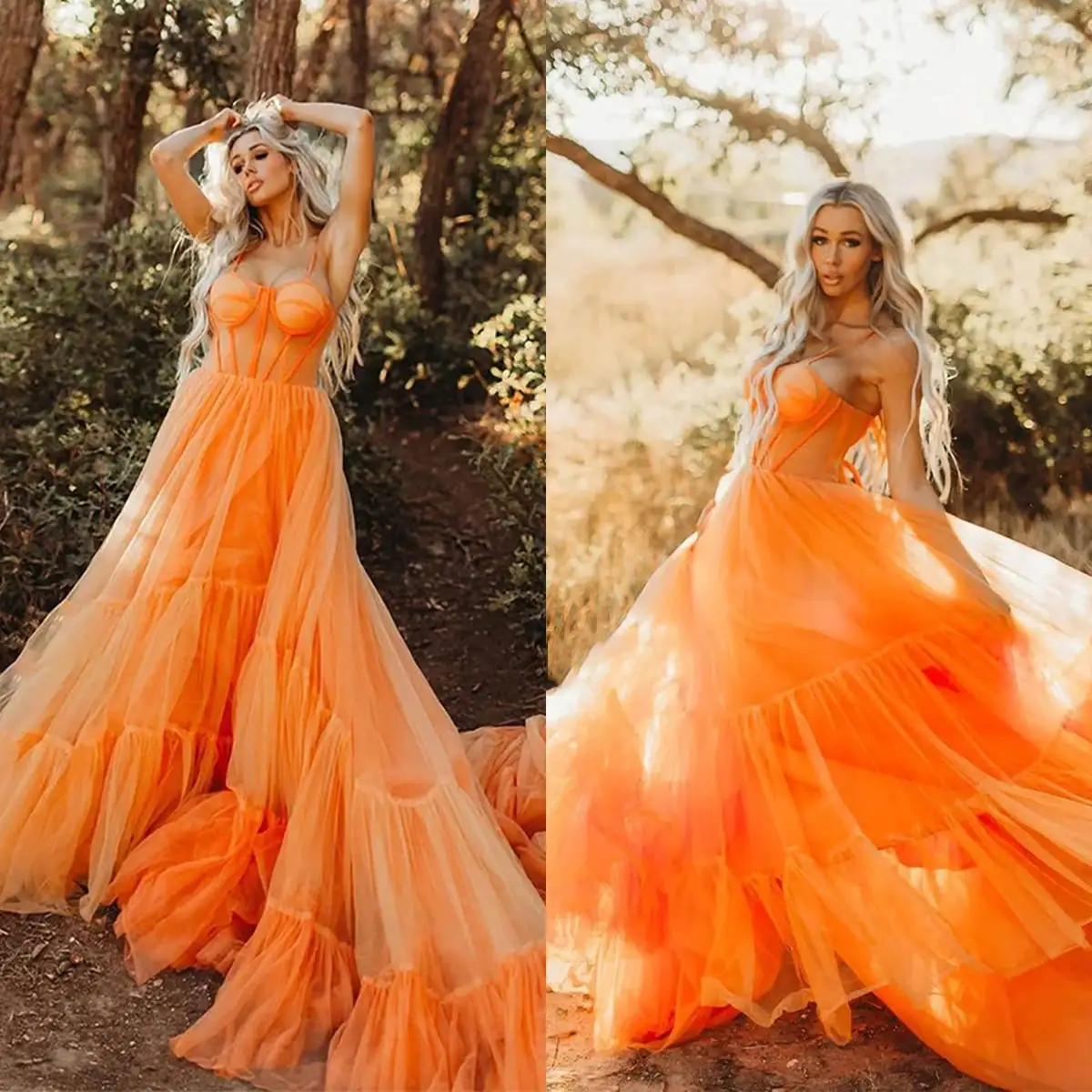 Einfache A-Linie Kleid Ballkleider gestufte geraffte Organza Party kleider ärmel los plus Größe benutzer definierte Größe Farbe Vestidos de Festa