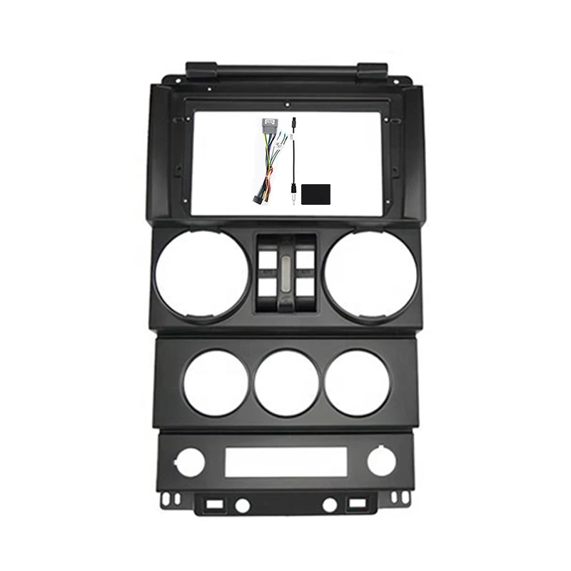 

Accessories Fascia Wire Harness Car DVD Frame for Jeep Wrangler 2008-2010(4 Doors) Car DVD Frame Kit