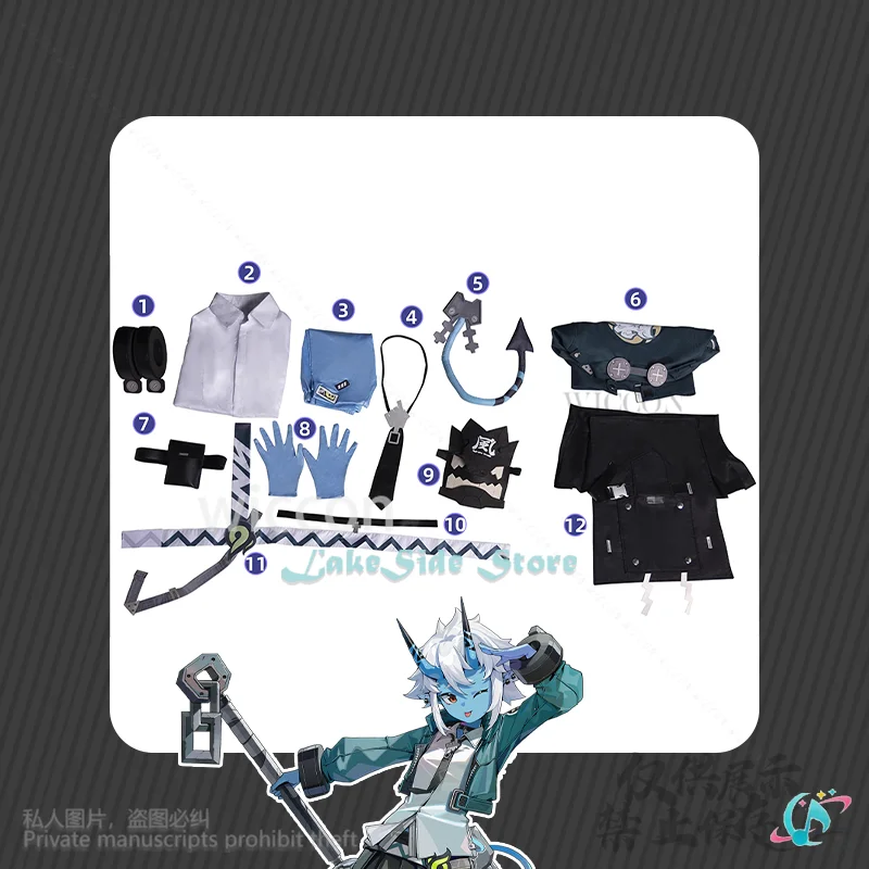 

FURRY Game Zenless Zone Zero Косплей Soukaku Костюм Сексуальная куртка Jirai Kei Платье Furrsuit Униформа Хвост Монстр Одежда для девочек