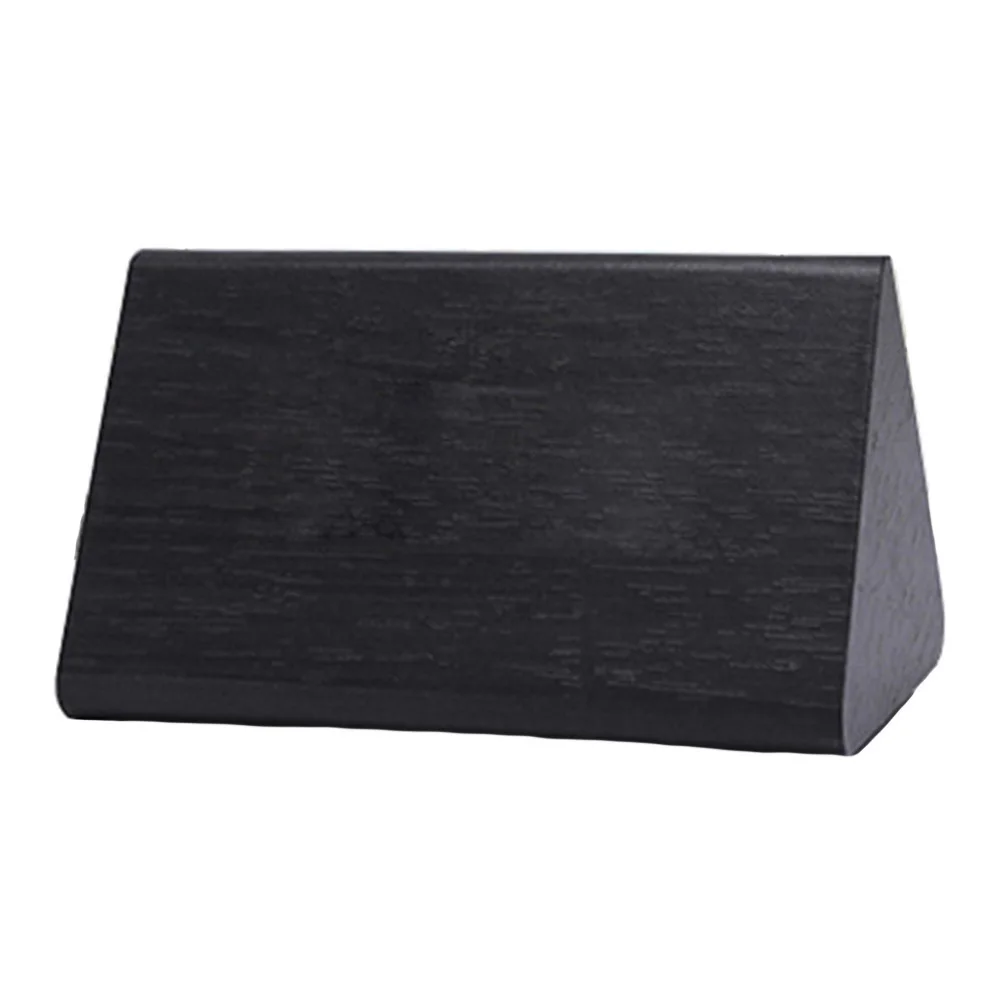 

Sound Activated Led Wooden Alarm Clock Temperature Display Touch Sensor Modern Digital Desk Clock Home Decor Black Wood Blue