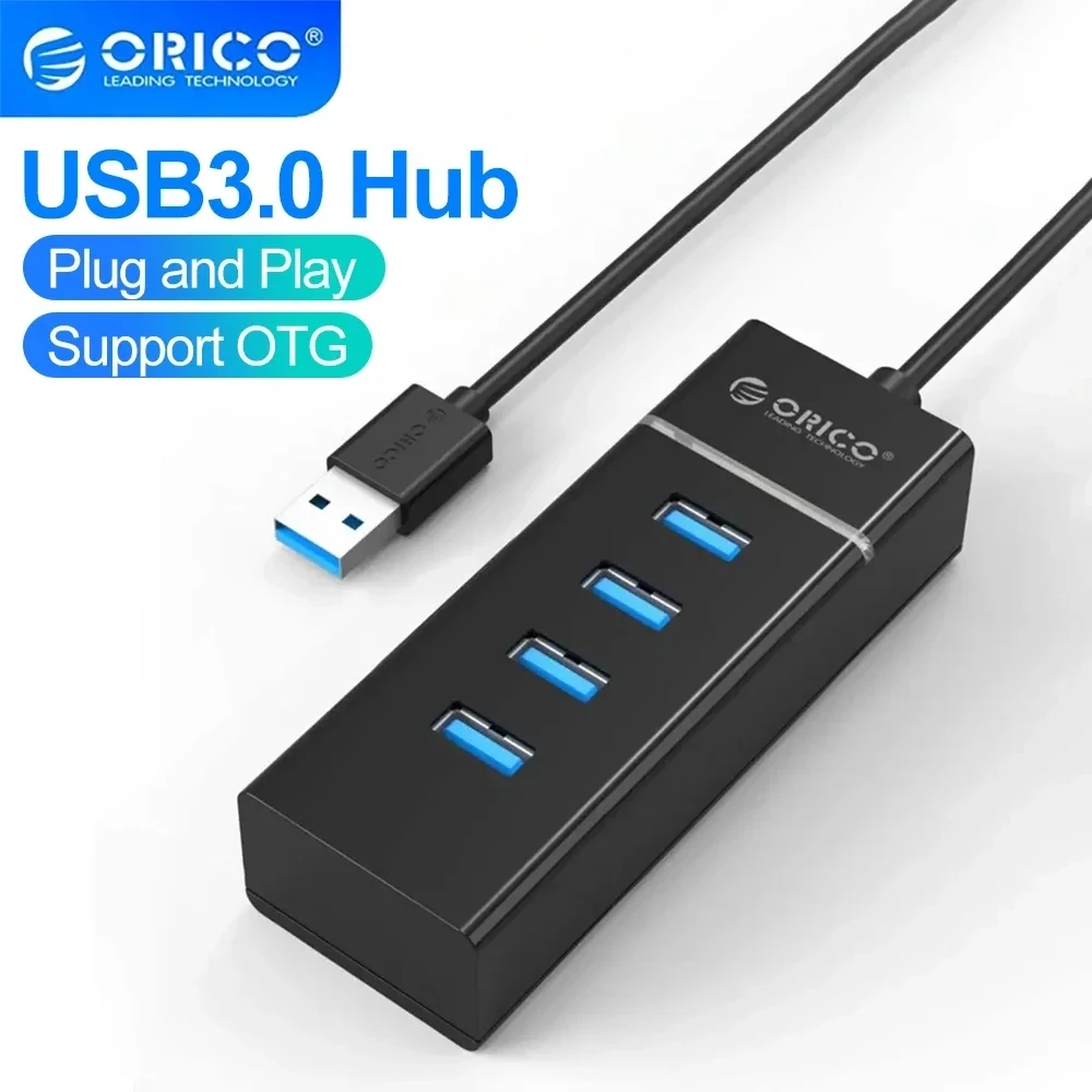 

ORICO USB 3.0 Hub Splitter 4 Ports USB HUB 5Gbps usb External Dock Station Multi USB Splitter OTG Adapter for Laptop Accessories