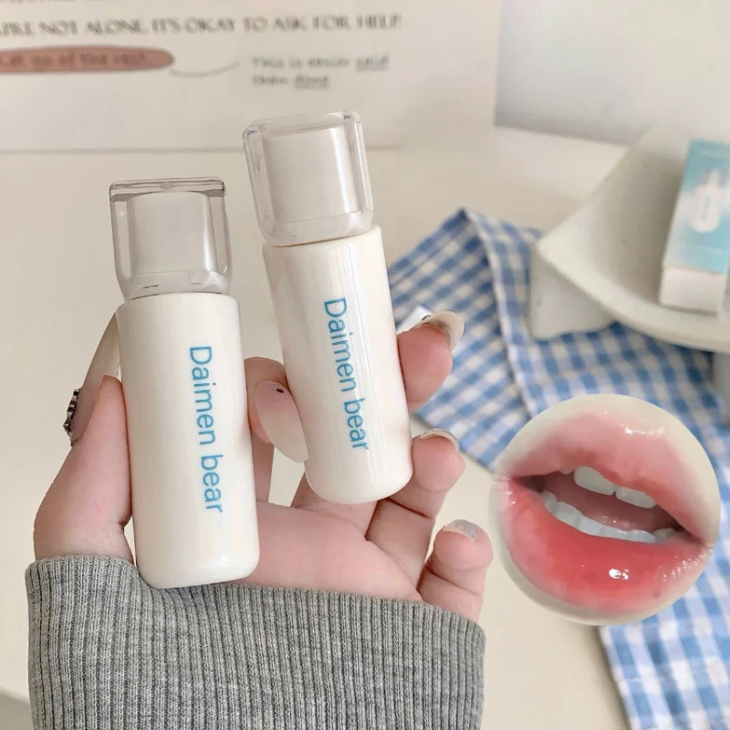 DaiMenBear Blue Oxygen Mirror Lip Gloss pseudo-natürliche Aufhellung für Mädchen im Herbst und Winter