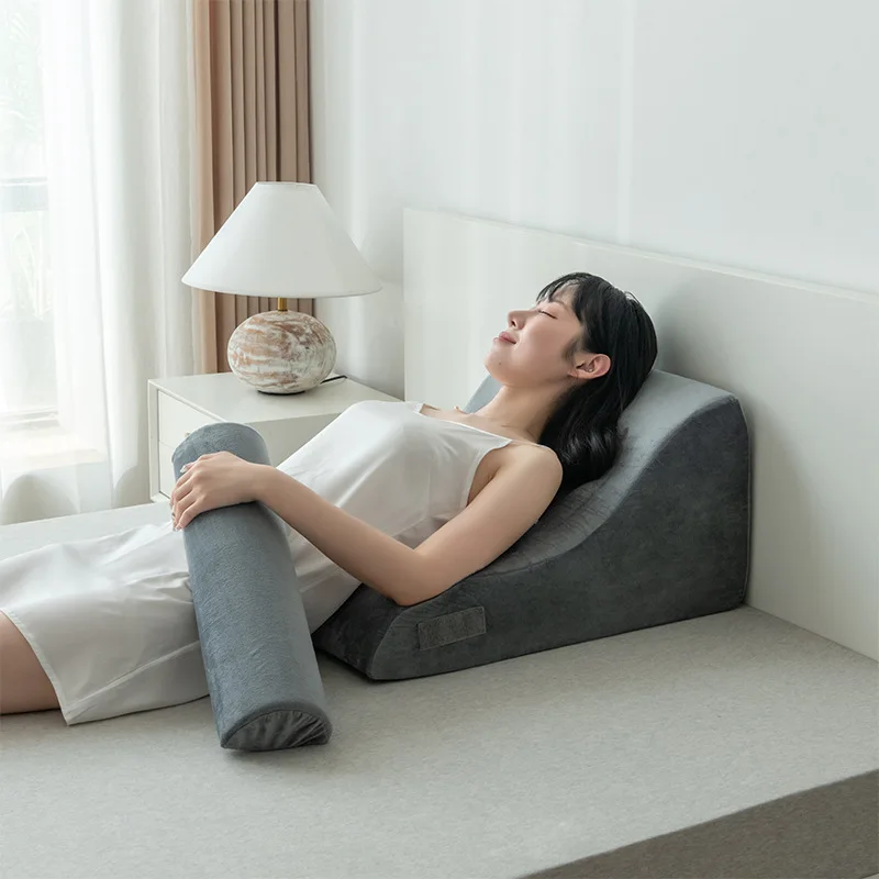 

Memory cotton bedside cushion large backrest pregnant woman pillow bed pad nap triangle pad