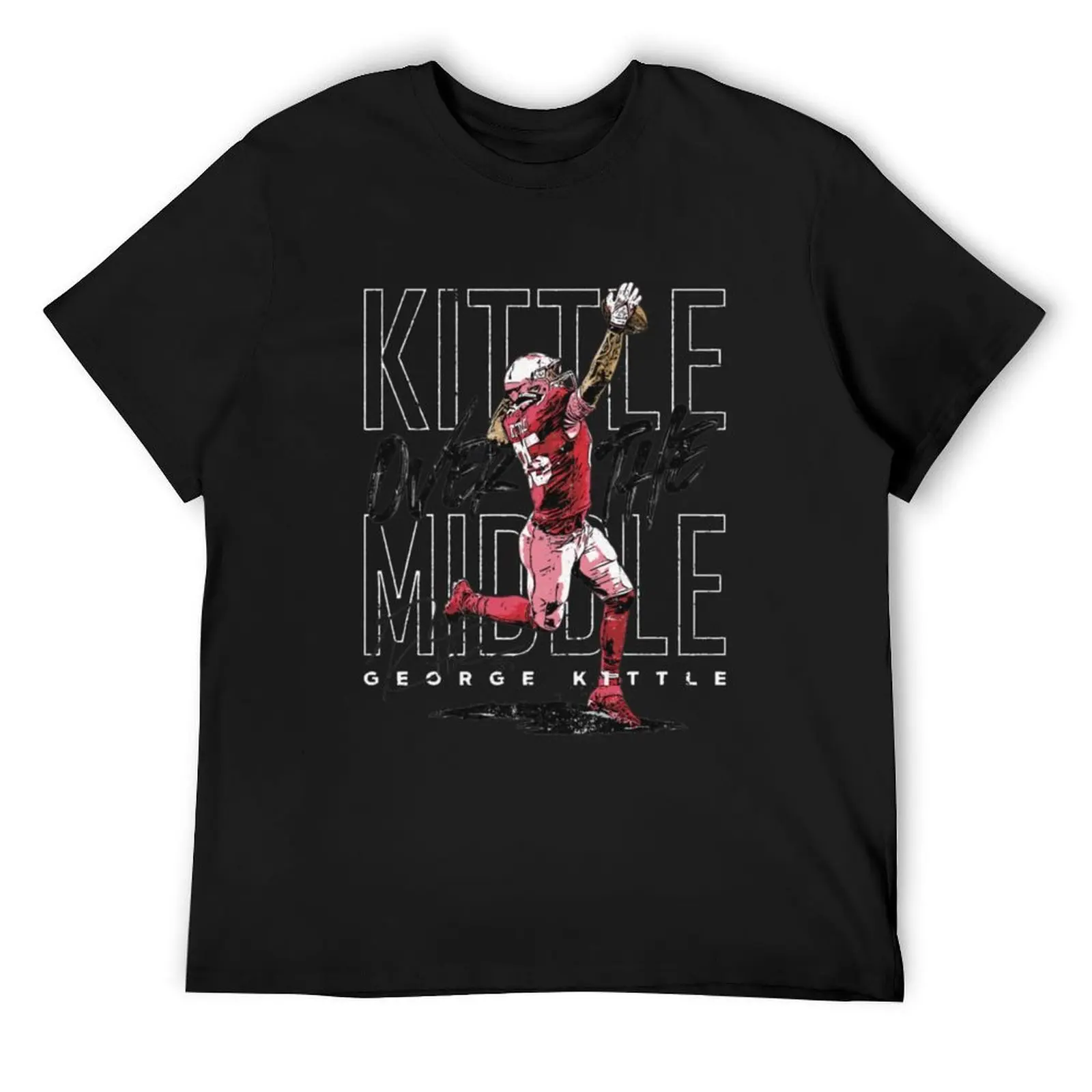 

George Kittle San Francisco Over The Middle Shirt, San Francisco Football Shirt, Vintage Style San Francisco Football sh T-Shirt