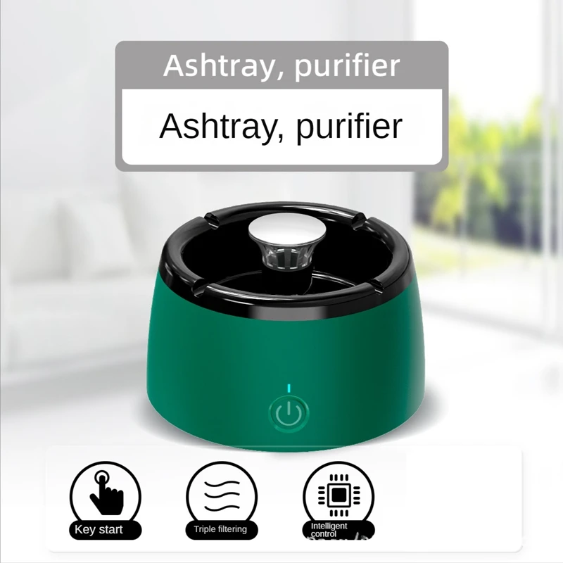 Ashtray+Air Purifier Function Versatile Filtration Of Secondhand Smoke From Smokes To Remove Odor Smokeless Ashtray