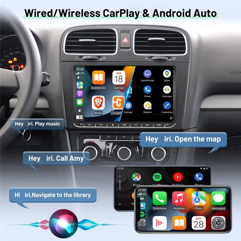 Android Multimedia Player 2Din 9Inch Car Radio For VW Golf 5 6 Passat B6 Jetta MK5 MK6 Support Carplay Android Auto