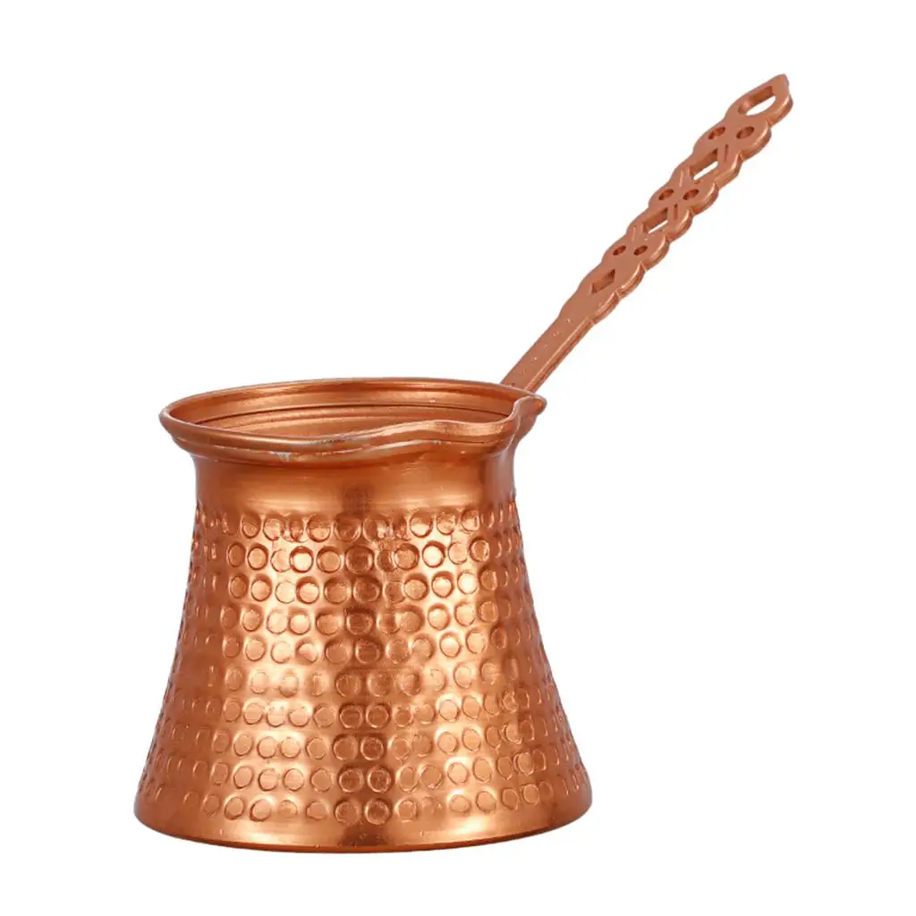Copper Turkish Coffee Pot Stove Top High Performance Kettle Traditional Small Coffee Teapot for Home or Camping