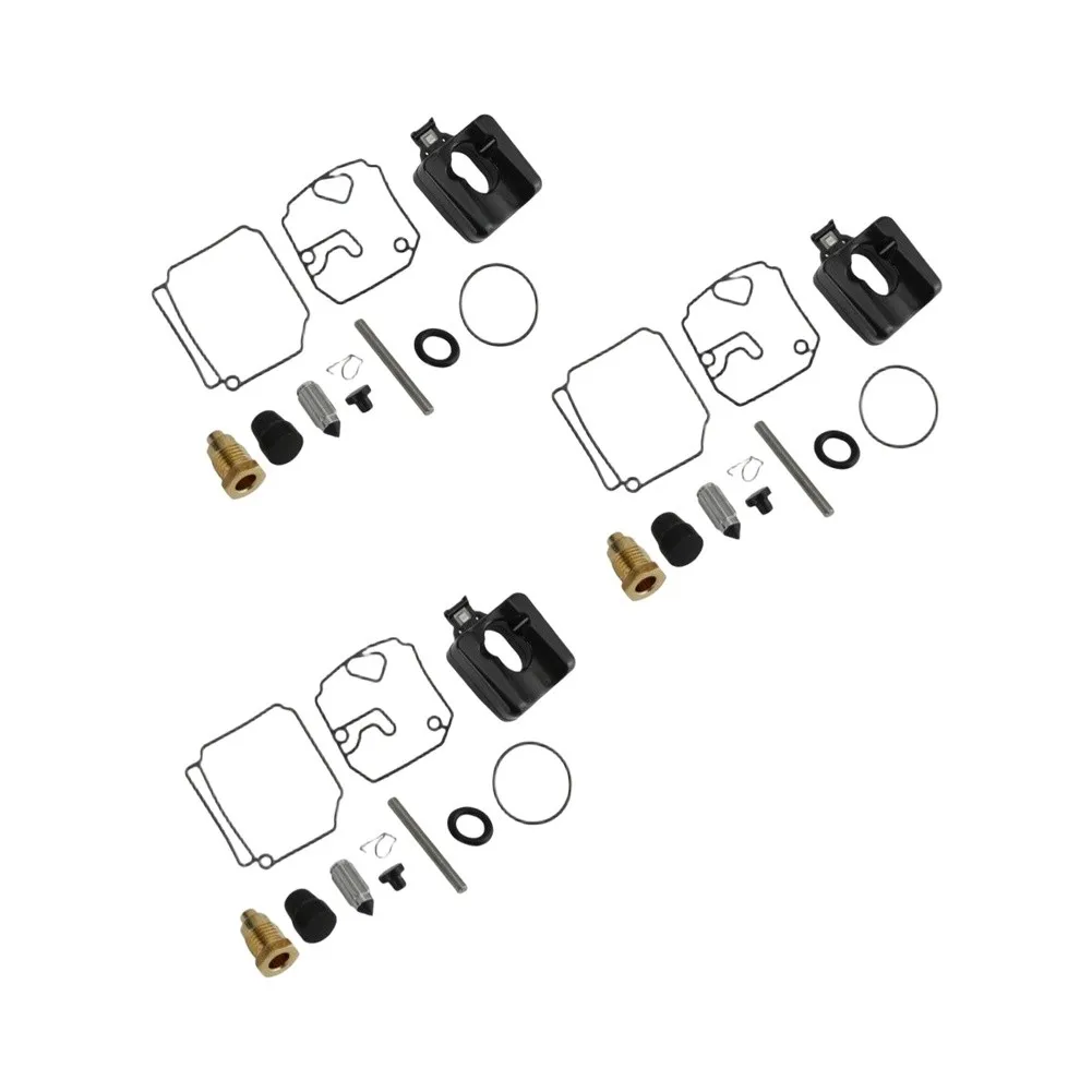 3Set Carburetor Rebuild Kit O-rings Gaskets For 60HP Models From 1992 To 2006 And 70HP Models From 1992 To 2009 Engines
