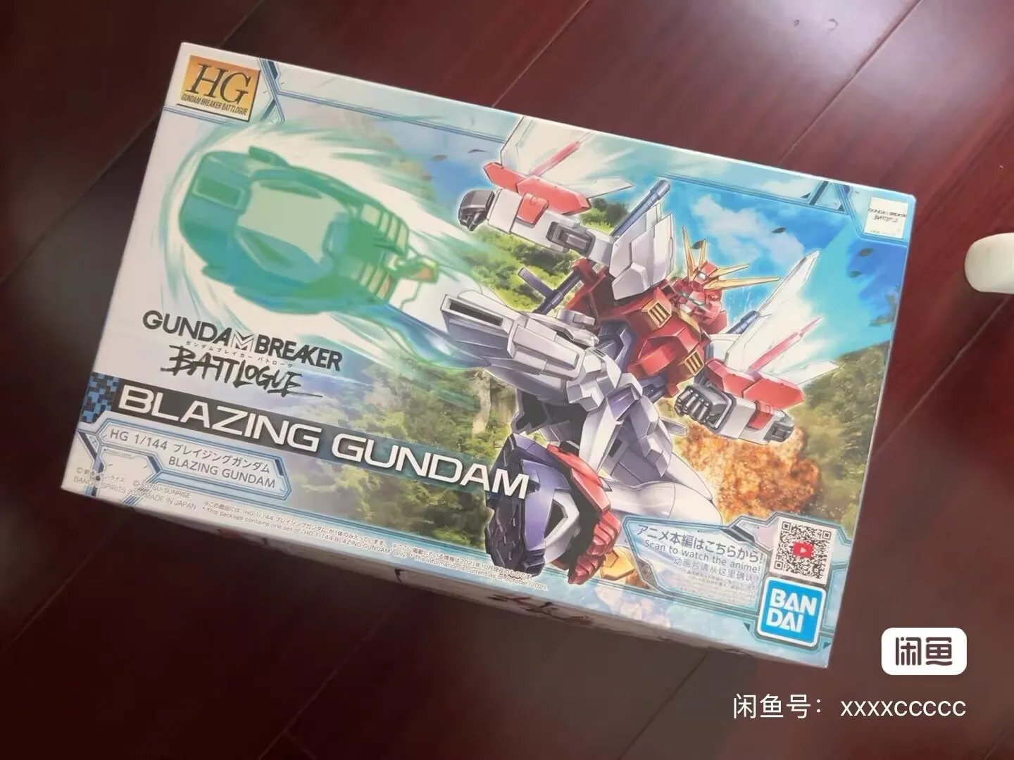 

Original Bandai Gundam Anime Figure HG 1/144 Gundam Breaker Battle Record Hot Blazing Gundam Assembly Model Anime Action Figures