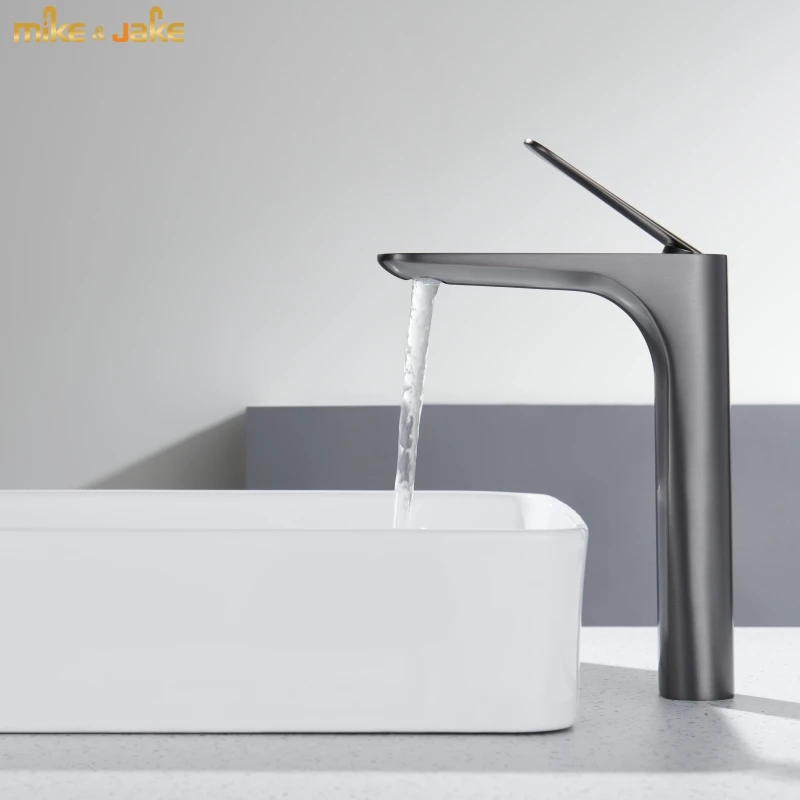 

Gunmetal Deck Mounted Sink Mixer High Taps faucet brass tap washbasin faucet deck sink stand tap simple wash basin faucet