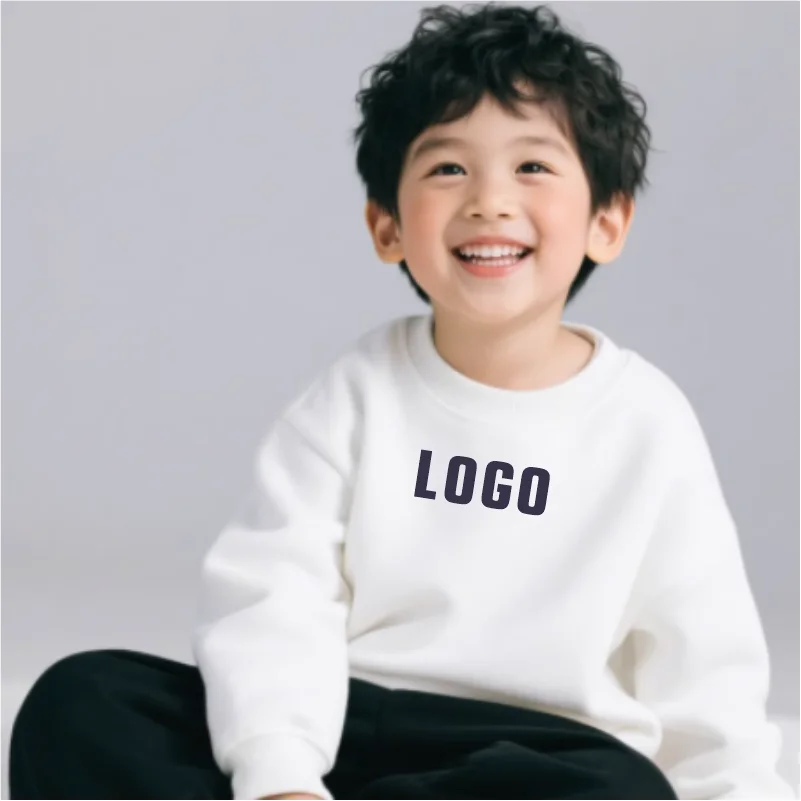 Nuova felpa dal design personalizzato fai-da-te Logo personalizzato Uniformi per studenti personalizzate Abbigliamento per bambini con testo stampato personalizzato casual