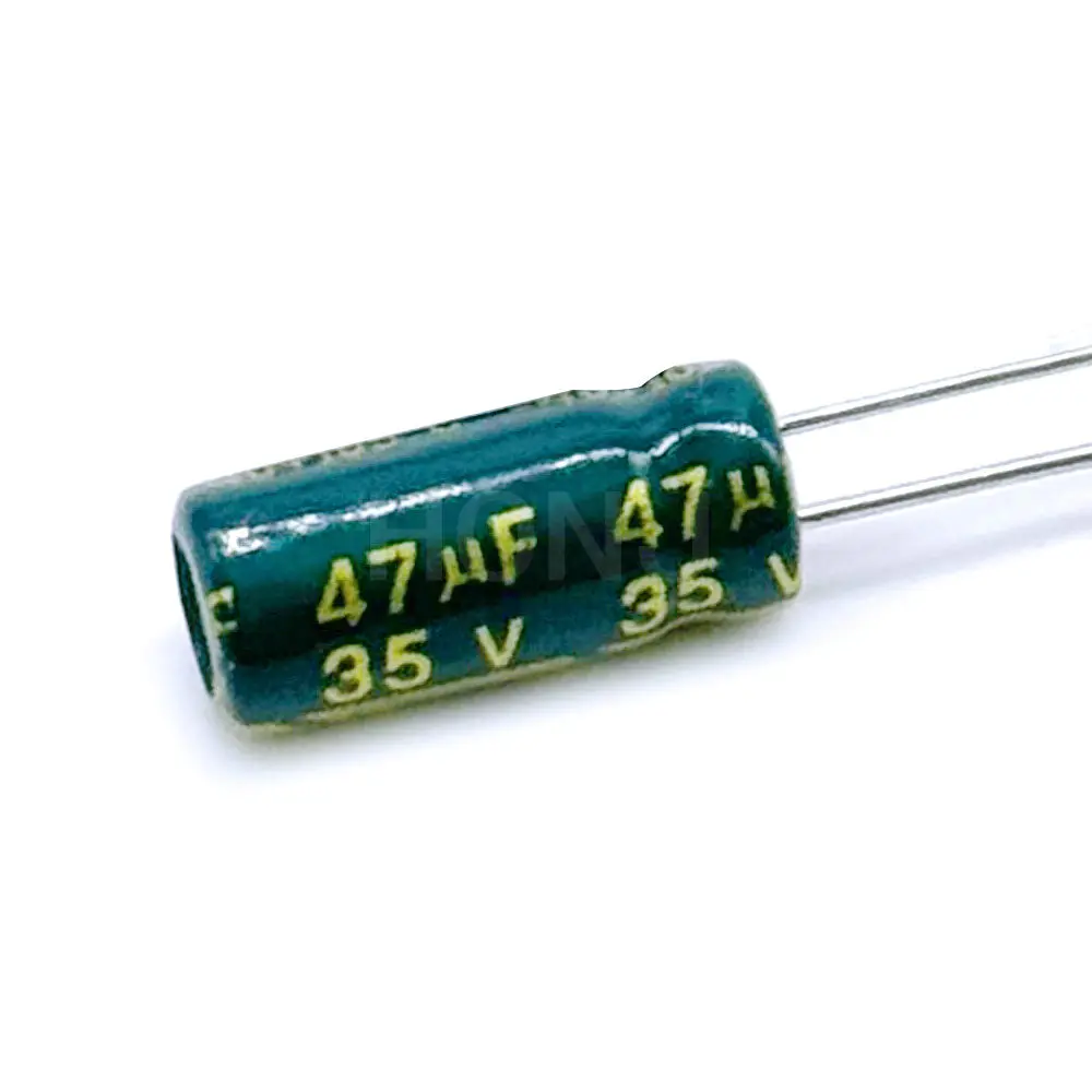 20-50PCS 35V47UF Aluminum Electrolytic Capacitor Original Low Esr/impedance High Frequency Size 18*35 47uf35v 35v47uf 20%