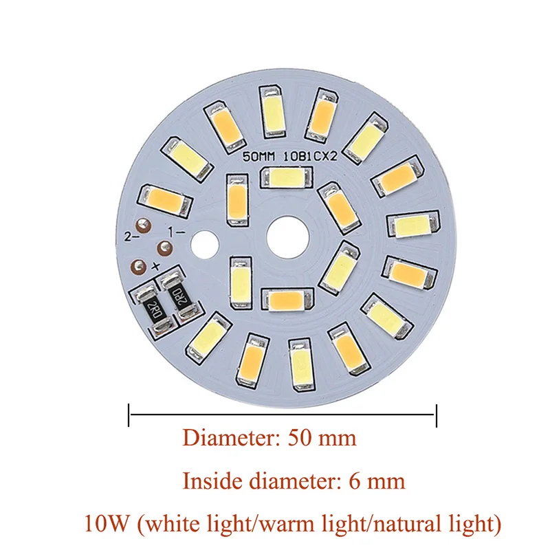 YOUCENT DC5V Dimmable LED Chip 6W 48mm /10W 50mm Surface Light Source SMD 5730 LED Light Beads DIY Tricolor Adjustable LED Bulb