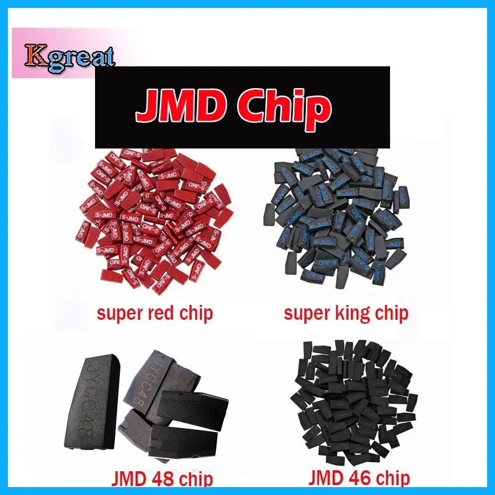 

10pcs/lot Car Key Chip Original JMD King Blue Chip Super Red Chip JMD48 ID48/JMD46 ID46 for Handy Baby/E-baby Key Programmer