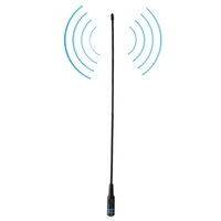 NA-771 SMA-Female Dual Band Handheld Antenna Flexible Spring Whip SMA-F Radio Antenna for Walkie Talkie, Antenna Length: 38cm