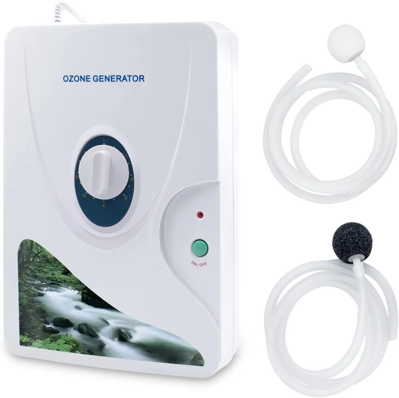Portable Ozone Generator 600mg Water Ozonator O3 Ozone Machine for Home Air, Water, Fruits, Vegetables Clean