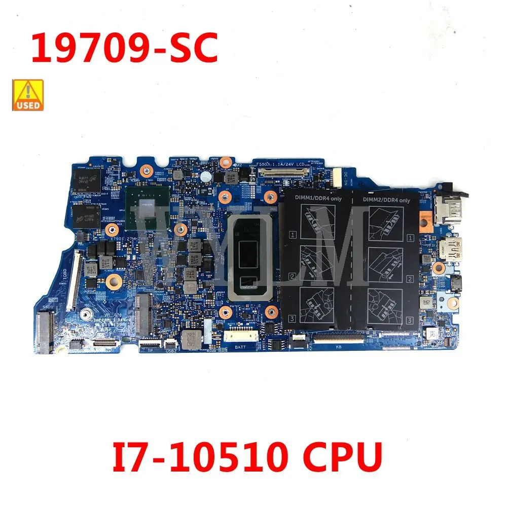 

CN L51D14 For DELL 19709-SC I7-10510 CPU N17S-G0-A1 Laptop motherboard 100% working well Used