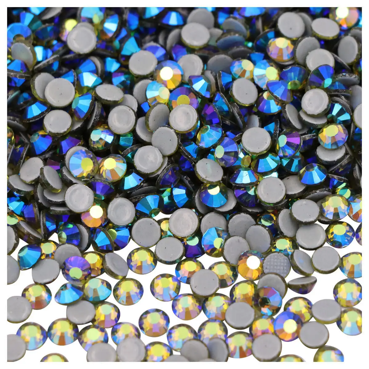 

Olivine / Olive AB Hot Fix Flatback Rhinestones Strass Glitters Iron on Crystals Glass Stones for DIY Dresses Decoration