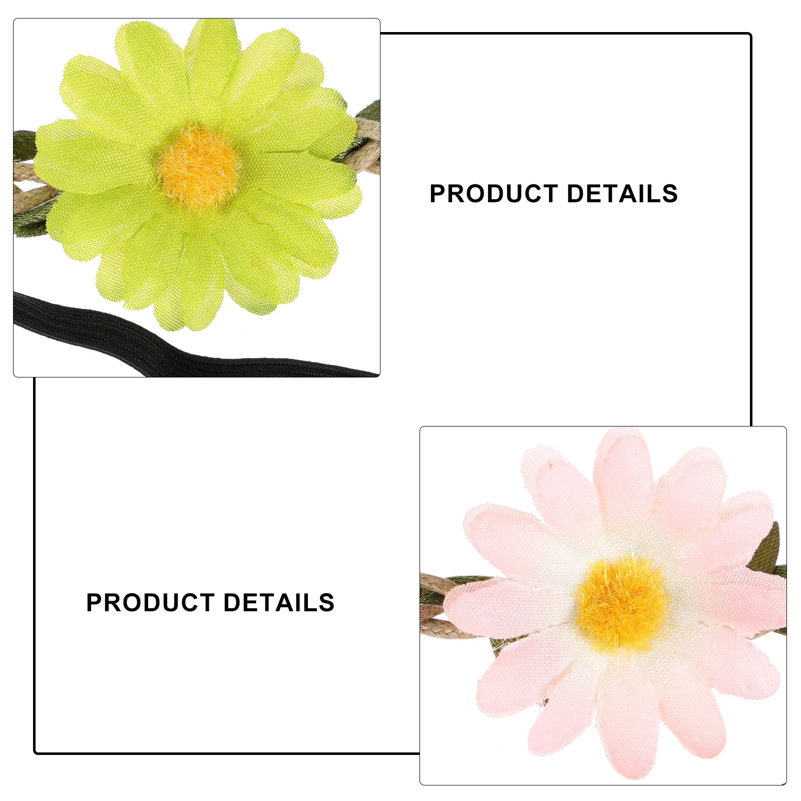 

12pcs Daisy Wreath Headb s Lightweight Comfortable Headdress Floral Hairb Women Accessories Small Unique Beautiful